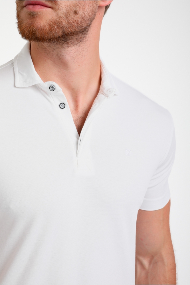 PREMIUM POLO VAN JERSEY KWALITEIT 235531 102 Ecru